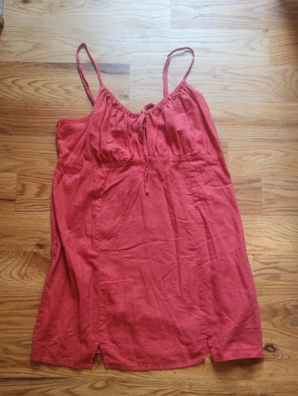 wild fable Red Tie Neckline Dress